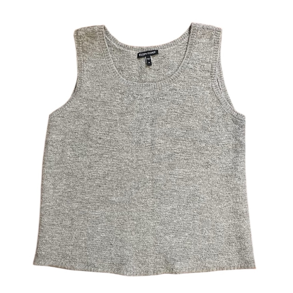 Eileen Fisher 100% Alpaca Knit Tank Too Shell